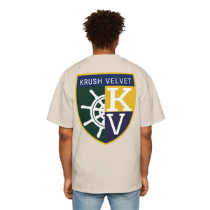 Shield Logo Oversized Men's Graphic T‑Shirt