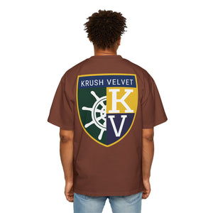 Shield Logo Oversized Men's Graphic T‑Shirt