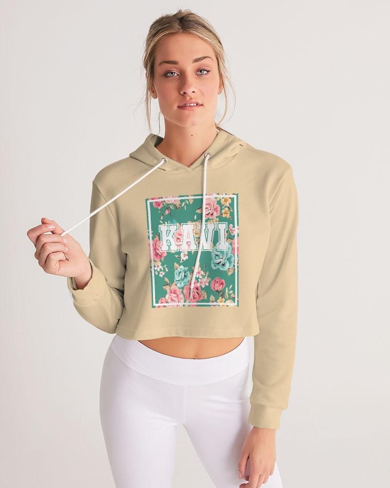 Pink Aztec Women's Cropped Hoodie