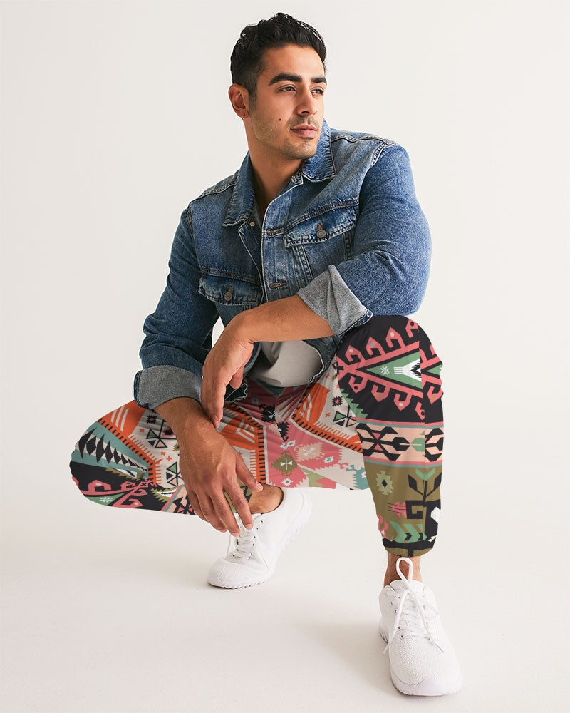 Pink Aztec Men's Track Pants