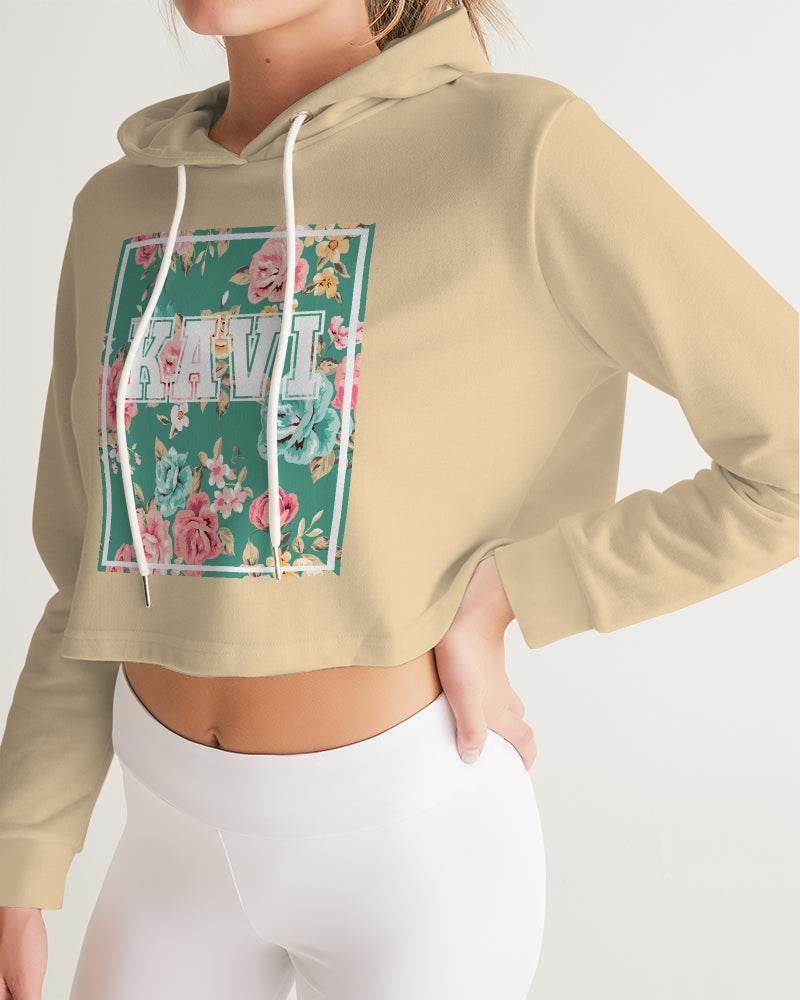 Pink Aztec Women's Cropped Hoodie