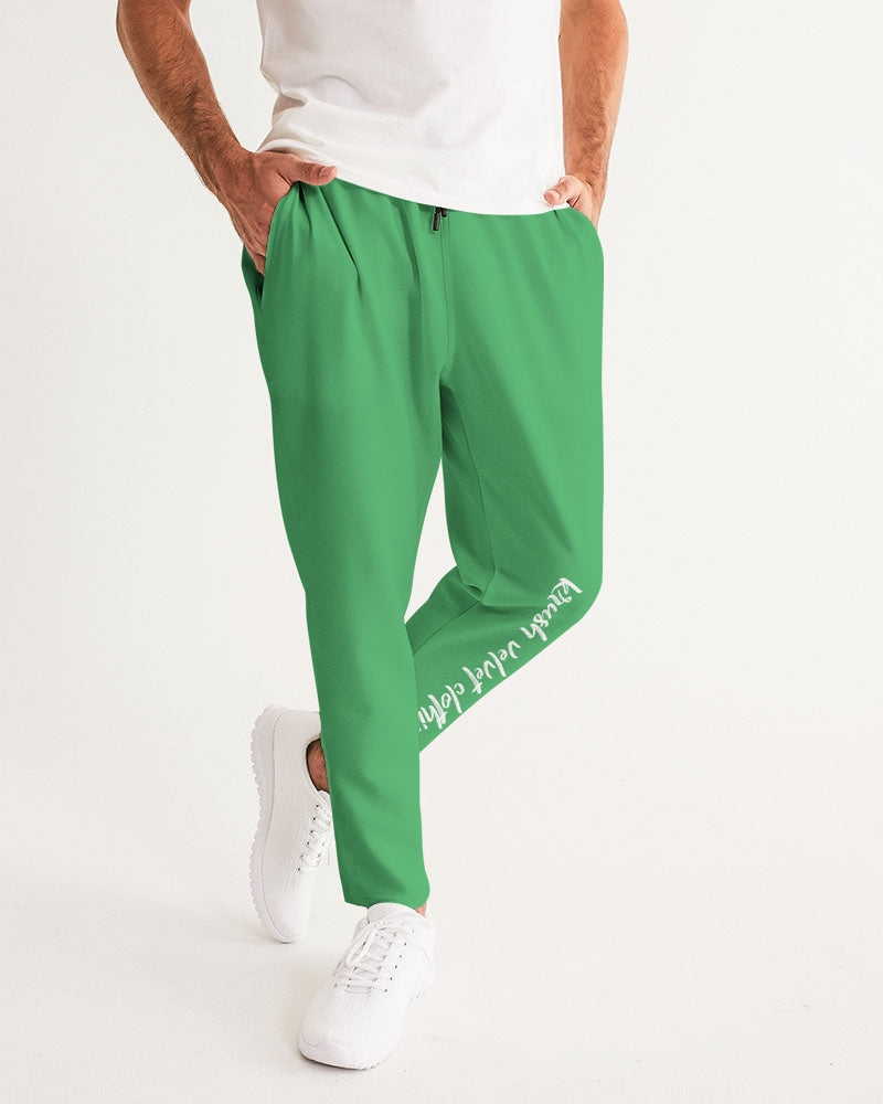 Plain Green Men's Joggers