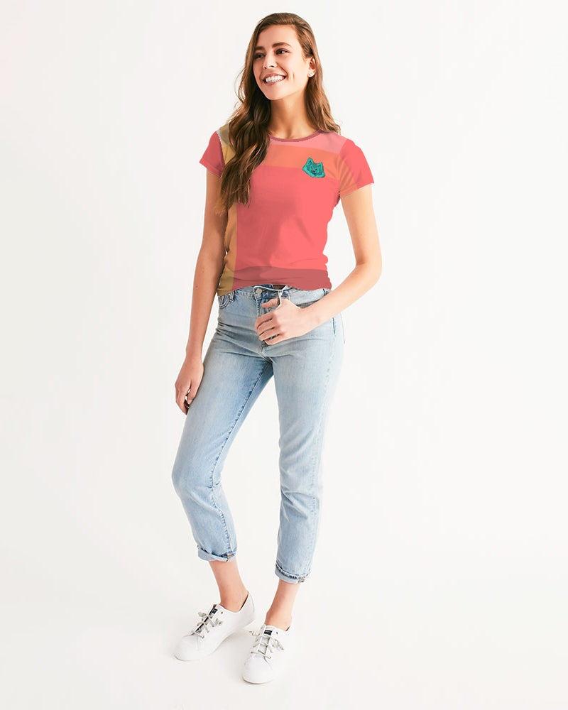 Kavi Pink Plaid Women's Tee