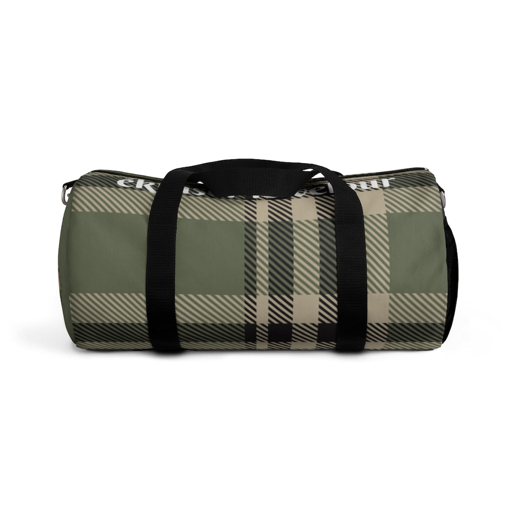 Military Green Pom Head Duffle Bag
