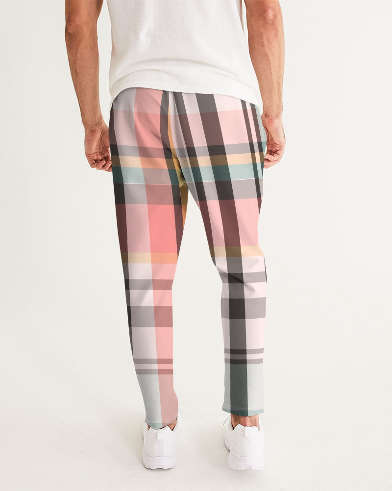 Pink Plaid Unisex Joggers