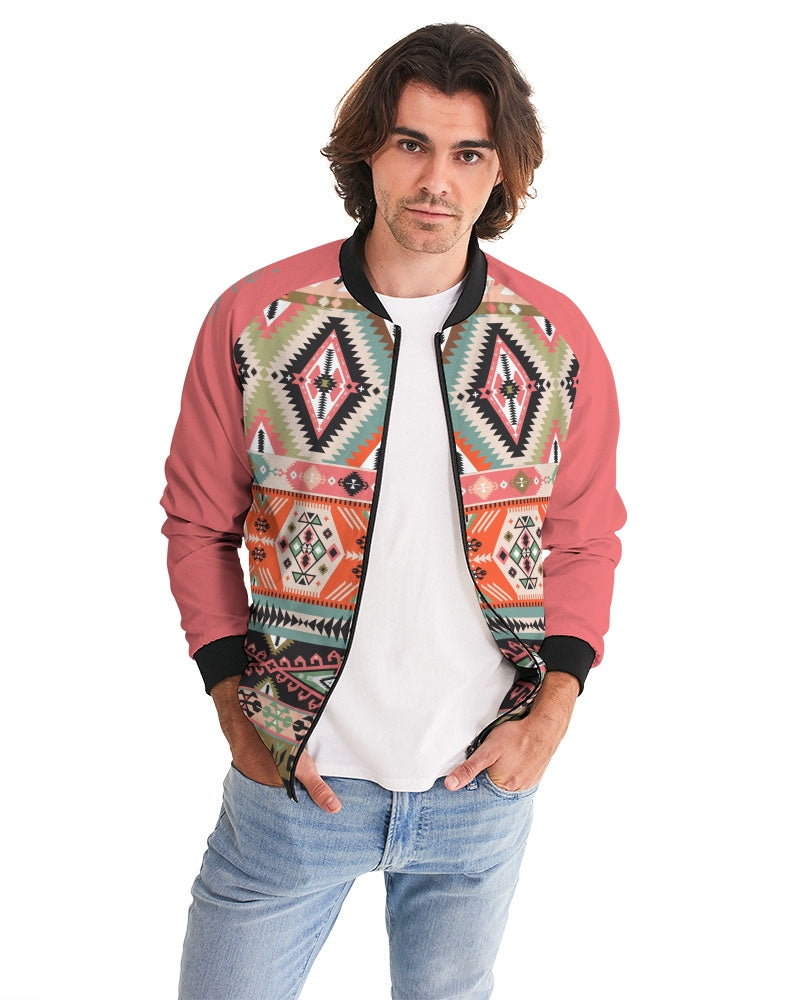 Pink Aztec Men's Bomber Jacket
