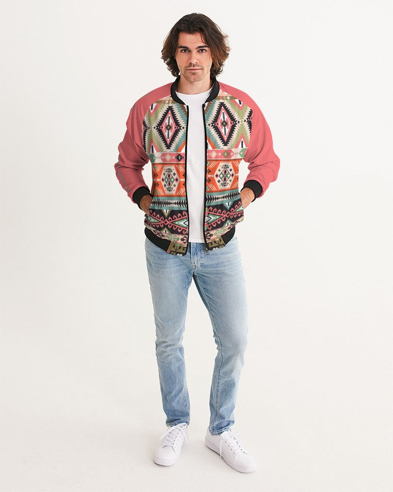 Pink Aztec Men's Bomber Jacket