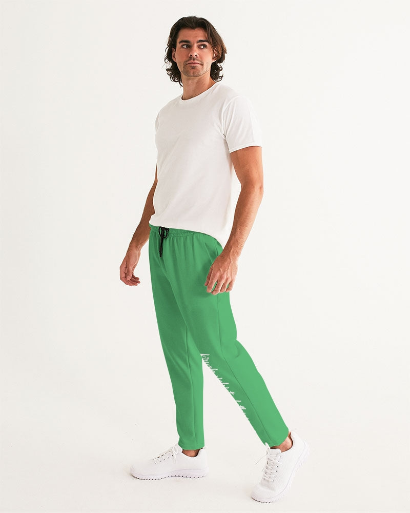 Plain Green Men's Joggers