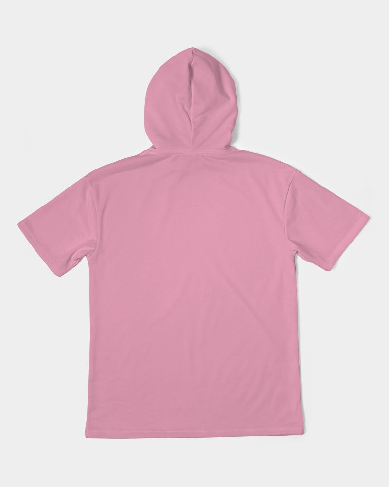Summer Pale Pink Men's Premium Heavyweight Short Sleeve Hoodie