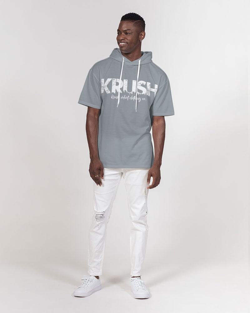 Summer Grey Men's Premium Heavyweight Short Sleeve Hoodie