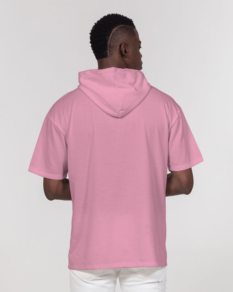 Summer Pale Pink Men's Premium Heavyweight Short Sleeve Hoodie