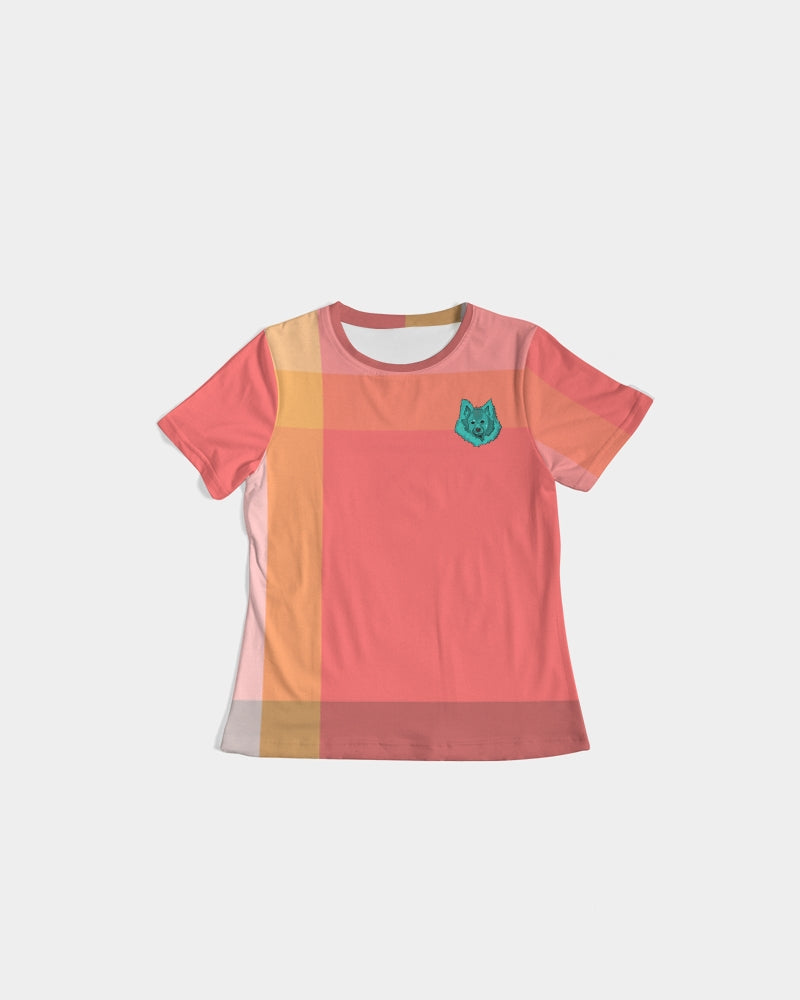 Kavi Pink Plaid Women's Tee