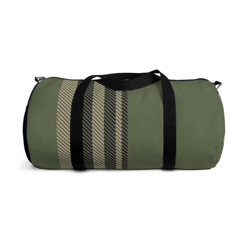 Military Green Pom Head Duffle Bag