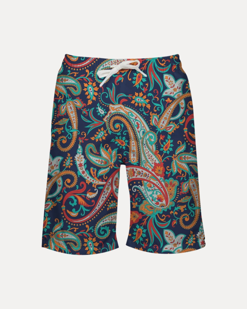 Paisley Pattern Boy's Swim Trunk