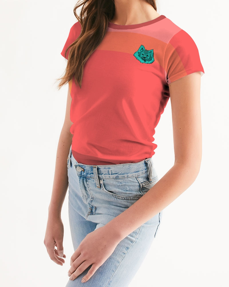Kavi Pink Plaid Women's Tee