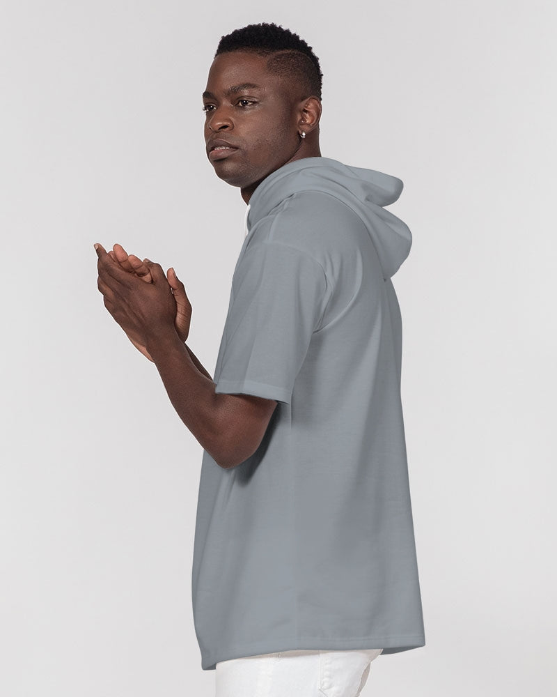 Summer Grey Men's Premium Heavyweight Short Sleeve Hoodie