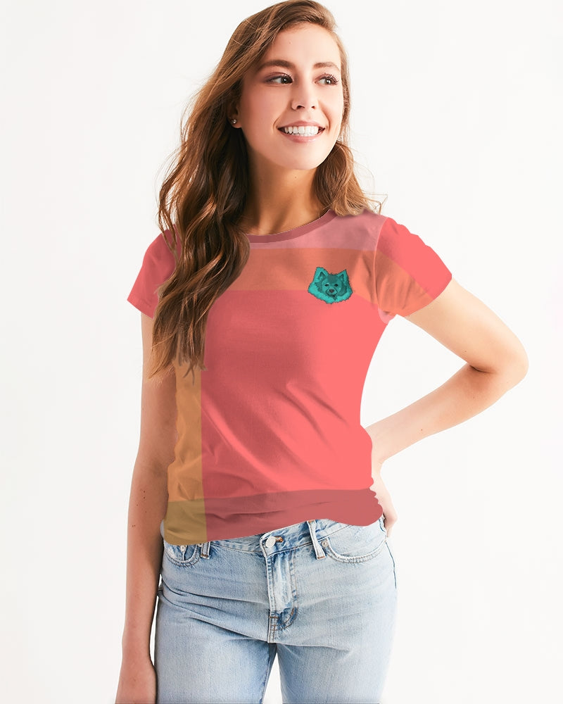 Kavi Pink Plaid Women's Tee