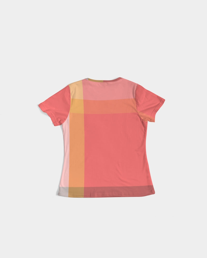 Kavi Pink Plaid Women's Tee