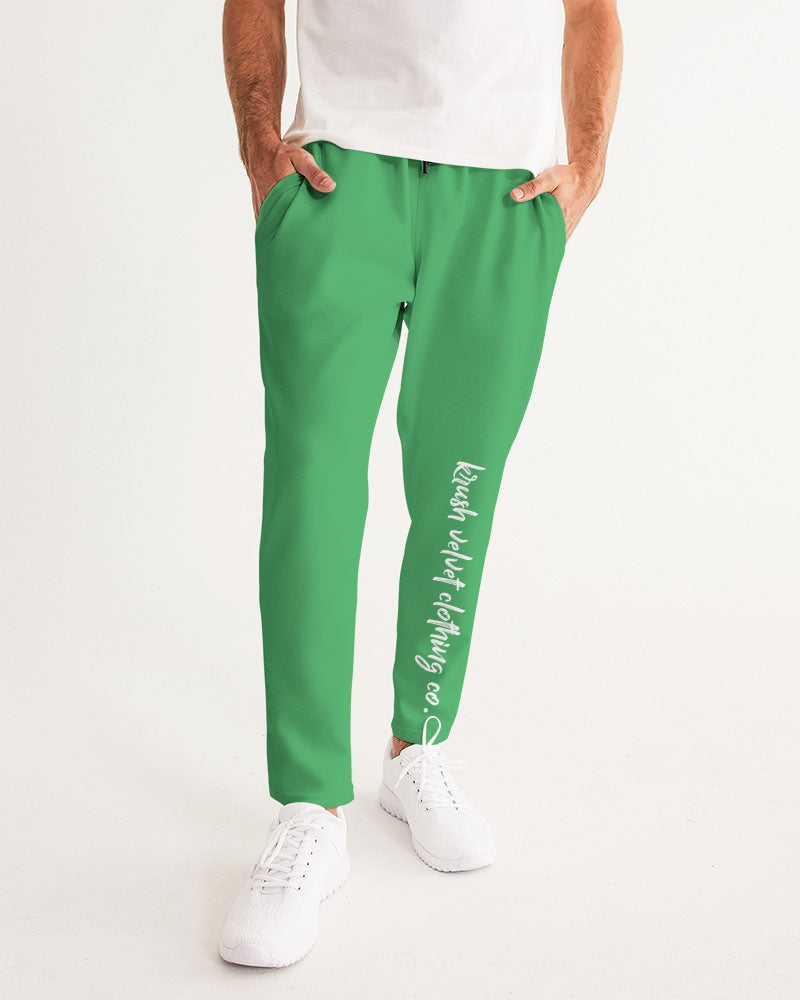 Plain Green Men's Joggers