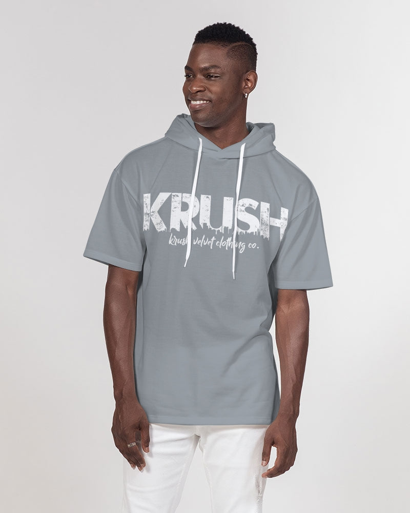 Summer Grey Men's Premium Heavyweight Short Sleeve Hoodie