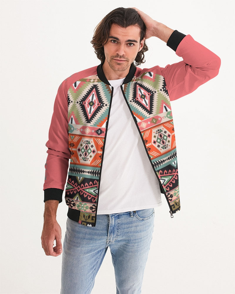 Pink Aztec Men's Bomber Jacket