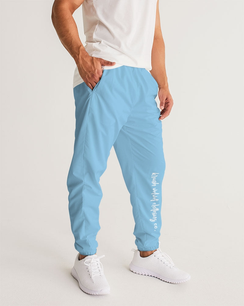 Blue and fashion white jogger pants