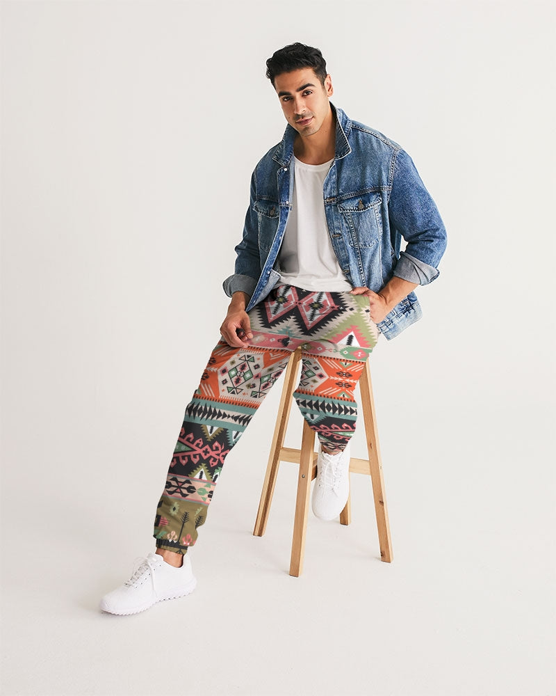 Pink Aztec Men's Track Pants