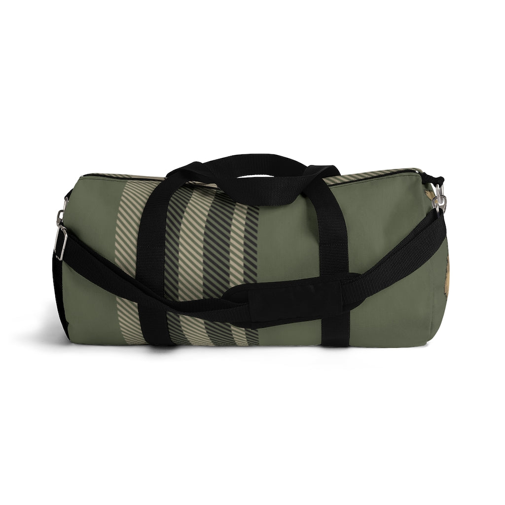 Military Green Pom Head Duffle Bag