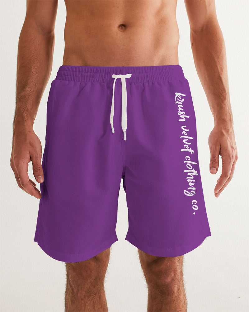 Mens purple swim trunks deals