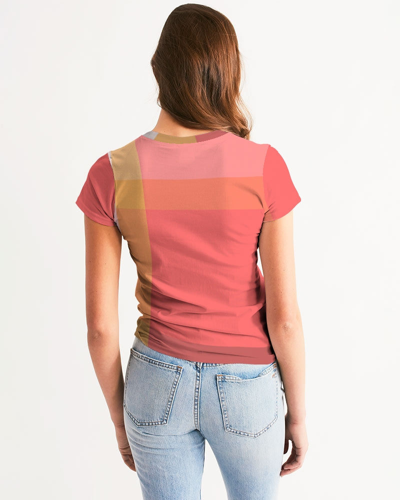 Kavi Pink Plaid Women's Tee