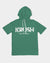 Summer Dark Green Men's Premium Heavyweight Short Sleeve Hoodie