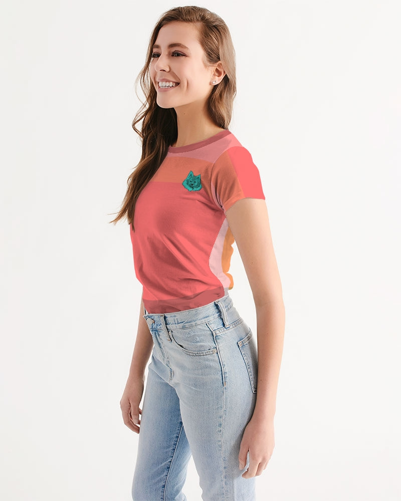 Kavi Pink Plaid Women's Tee