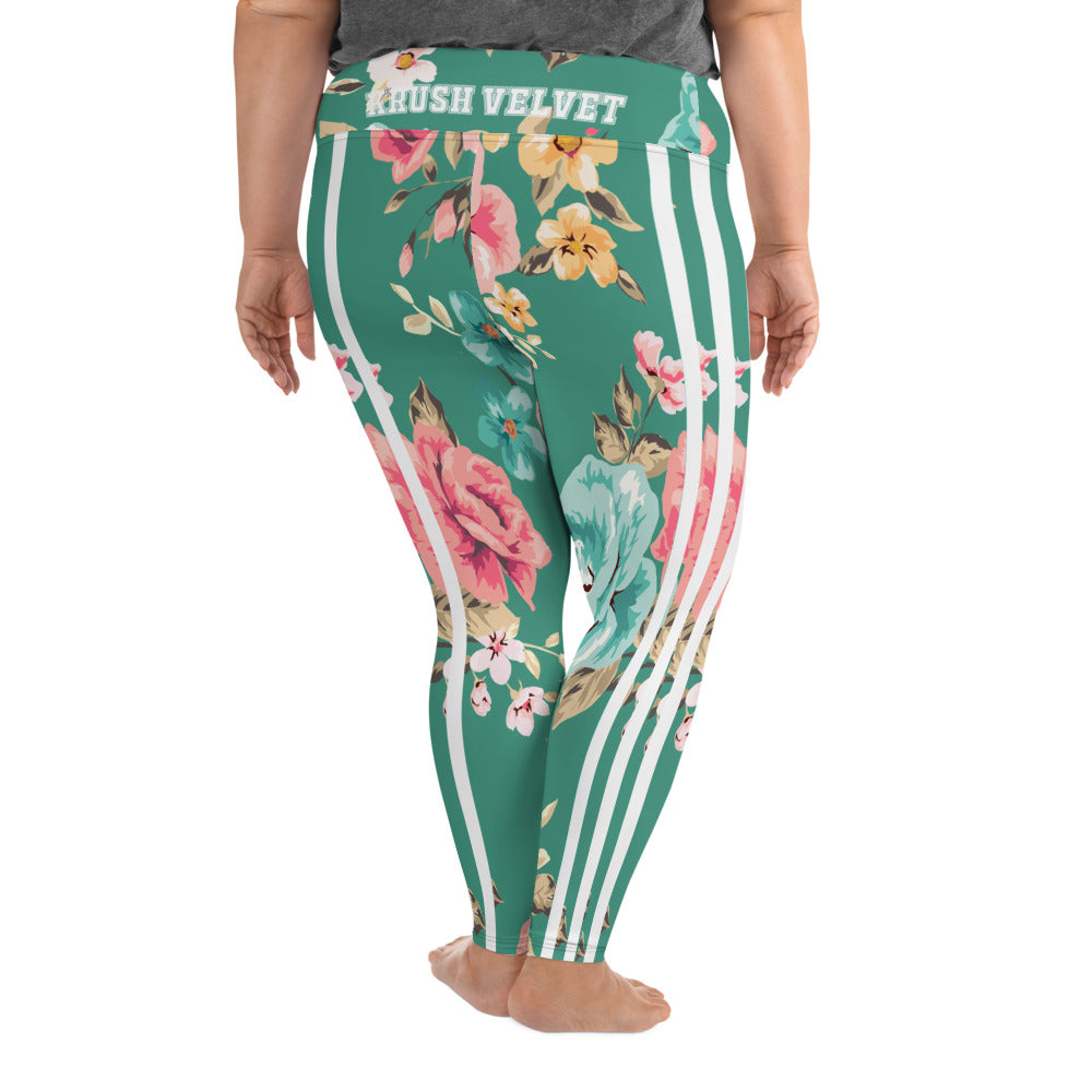 KAVI Floral Plus Size Leggings